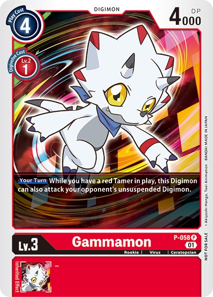 Gammamon [P-058] (New Awakening Pre-Release Tournament) [New Awakening Pre-Release Promos] | Mindsight Gaming