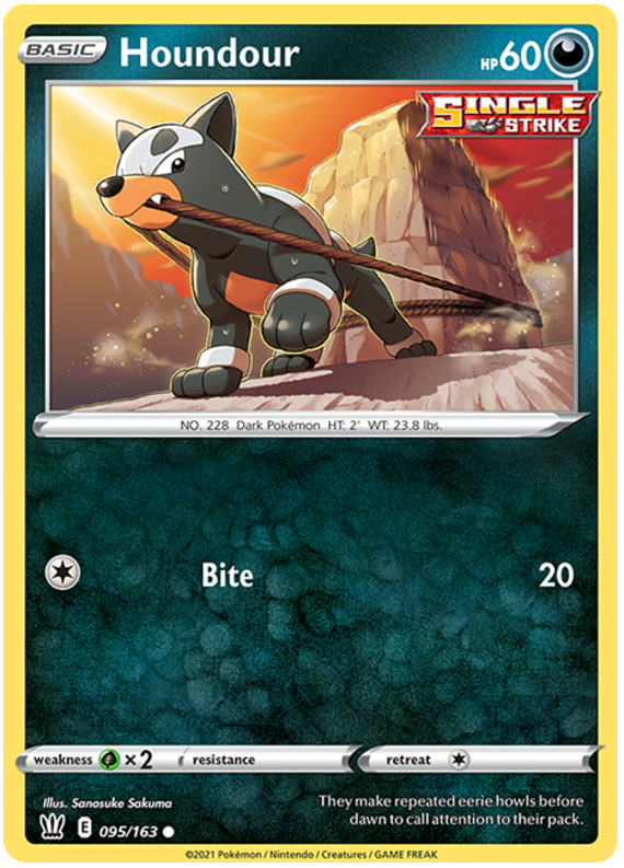 Houndour (095/163) [Sword & Shield: Battle Styles] | Mindsight Gaming