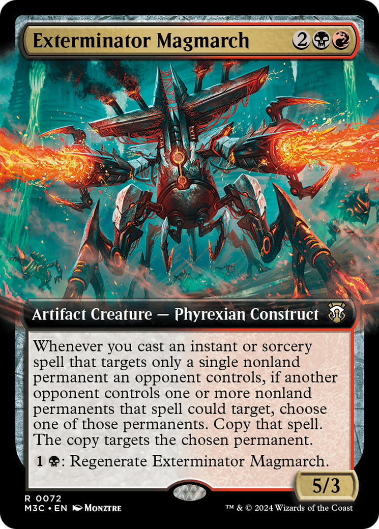 Exterminator Magmarch (Extended Art) (Ripple Foil) [Modern Horizons 3 Commander] | Mindsight Gaming