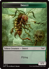 Insect (0013) // Manifest Double-Sided Token [Duskmourn: House of Horror Tokens] | Mindsight Gaming