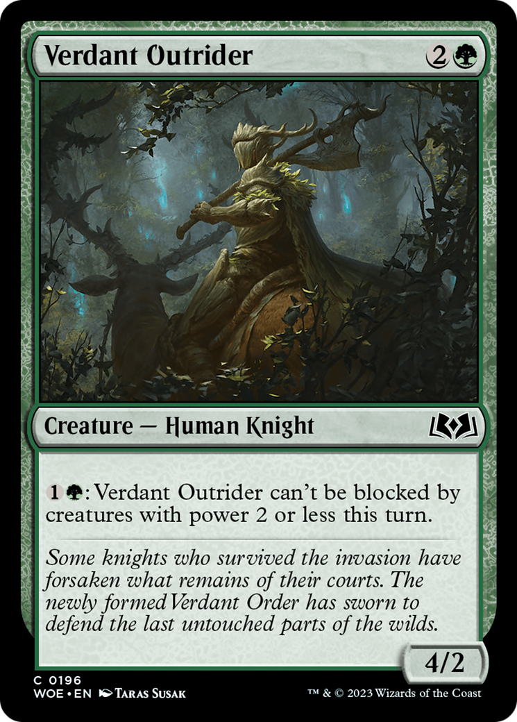 Verdant Outrider [Wilds of Eldraine] | Mindsight Gaming