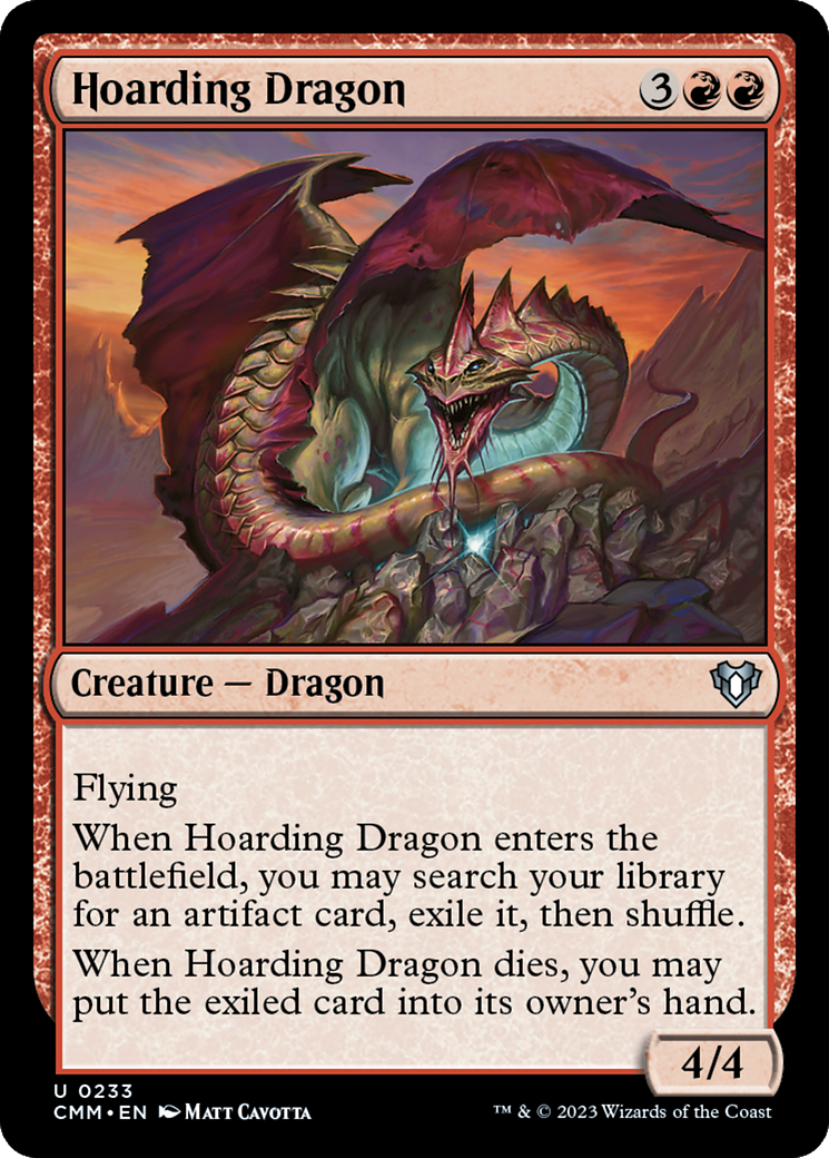 Hoarding Dragon [Commander Masters] | Mindsight Gaming
