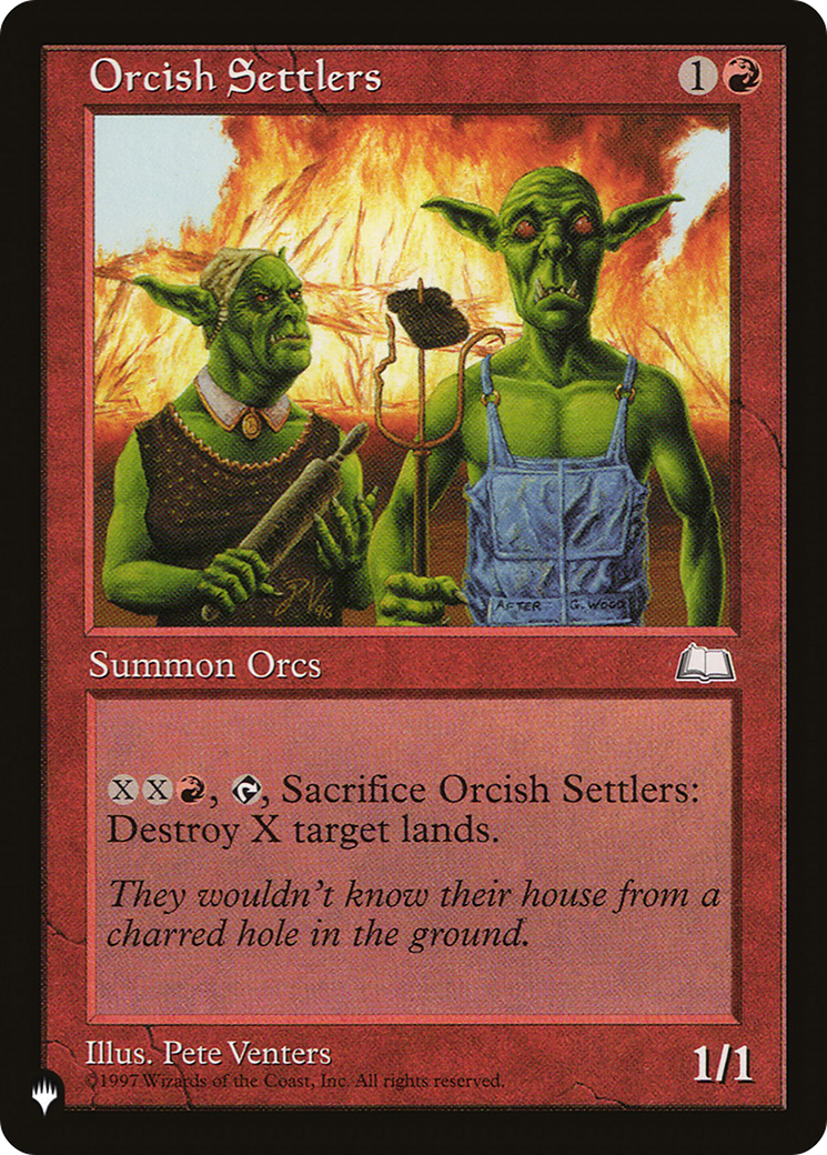 Orcish Settlers [The List Reprints] | Mindsight Gaming