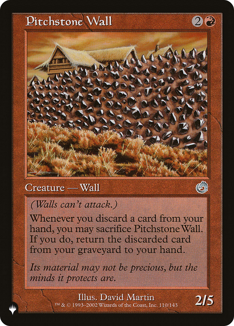 Pitchstone Wall [The List Reprints] | Mindsight Gaming