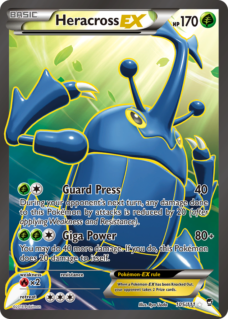 Heracross EX (105/111) [XY: Furious Fists] | Mindsight Gaming