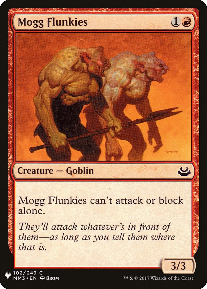 Mogg Flunkies [Mystery Booster] | Mindsight Gaming