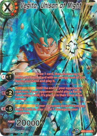 Vegito, Unison of Might (SPR) (BT10-003) [Rise of the Unison Warrior 2nd Edition] | Mindsight Gaming