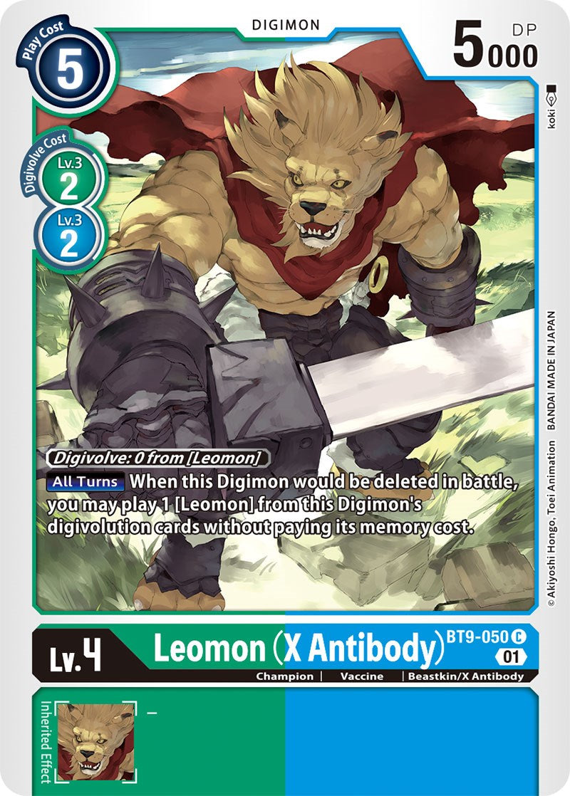 Leomon (X Antibody) [BT9-050] [X Record] | Mindsight Gaming