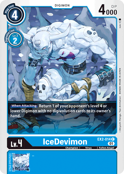 IceDevimon [EX2-014] [Digital Hazard] | Mindsight Gaming