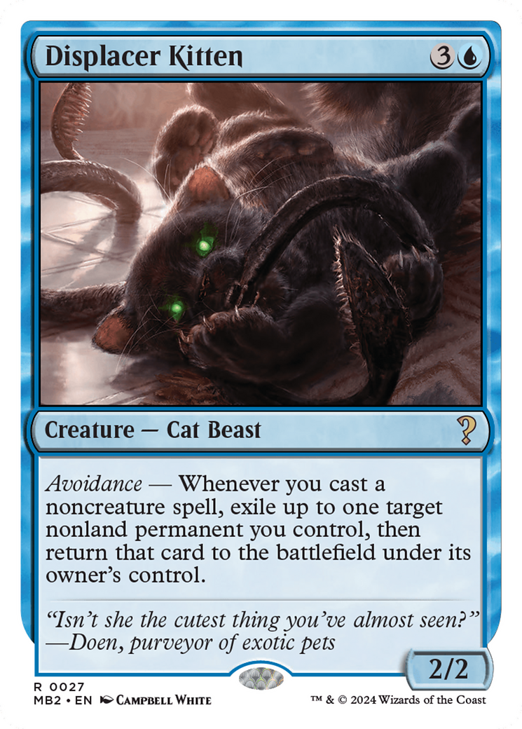 Displacer Kitten (White Border) [Mystery Booster 2] | Mindsight Gaming