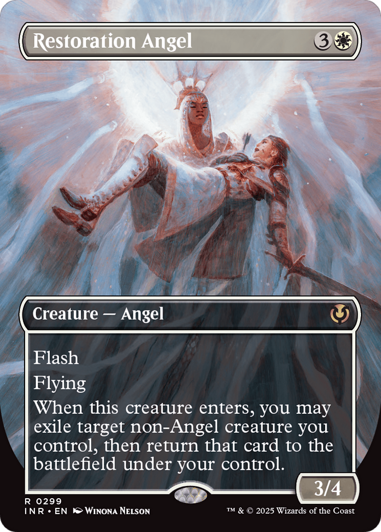 Restoration Angel (Borderless) [Innistrad Remastered] | Mindsight Gaming