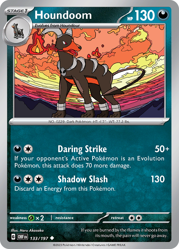 Houndoom (133/197) [Scarlet & Violet: Obsidian Flames] | Mindsight Gaming