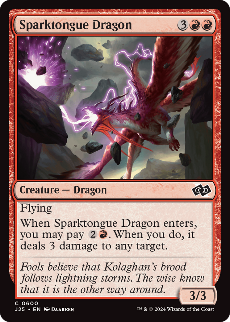 Sparktongue Dragon [Foundations Jumpstart] | Mindsight Gaming