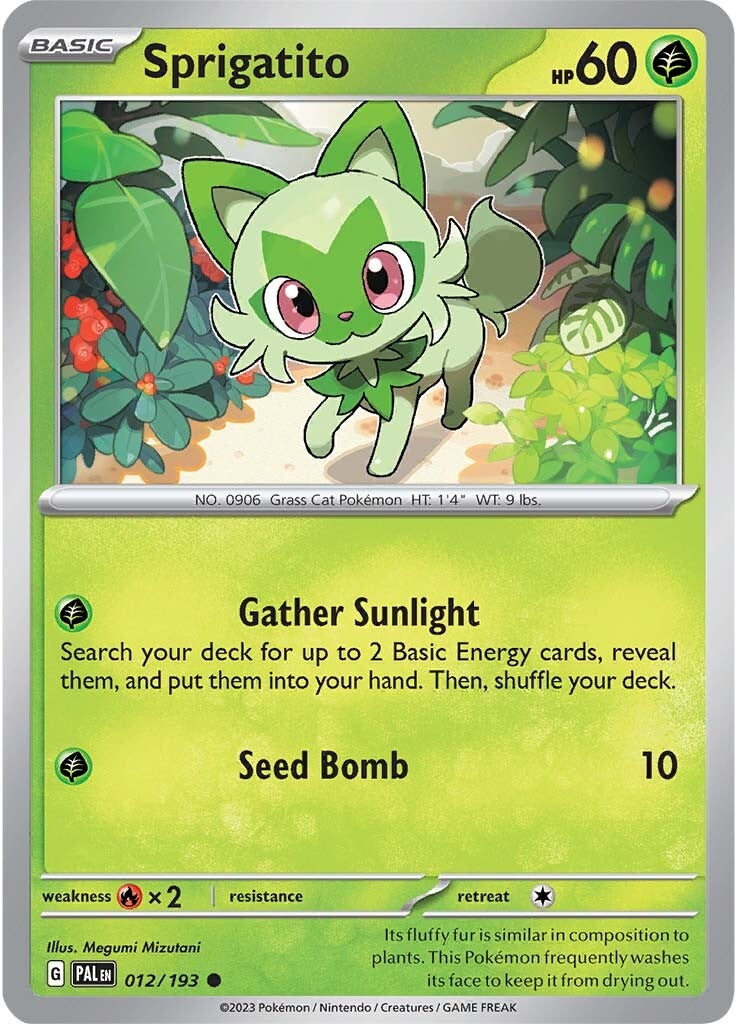 Sprigatito (012/193) [Scarlet & Violet: Paldea Evolved] | Mindsight Gaming