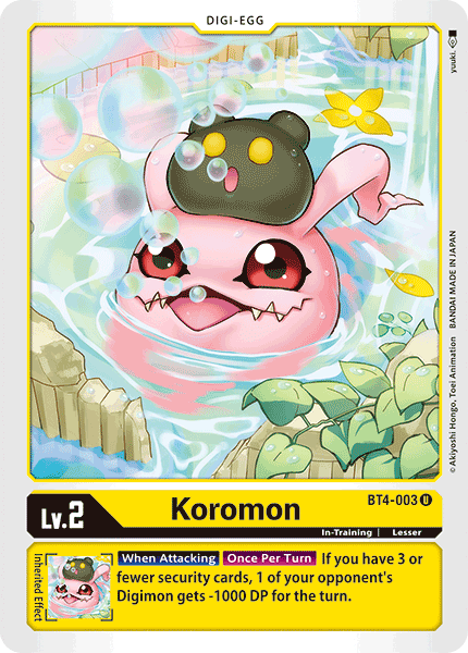 Koromon [BT4-003] [Great Legend] | Mindsight Gaming