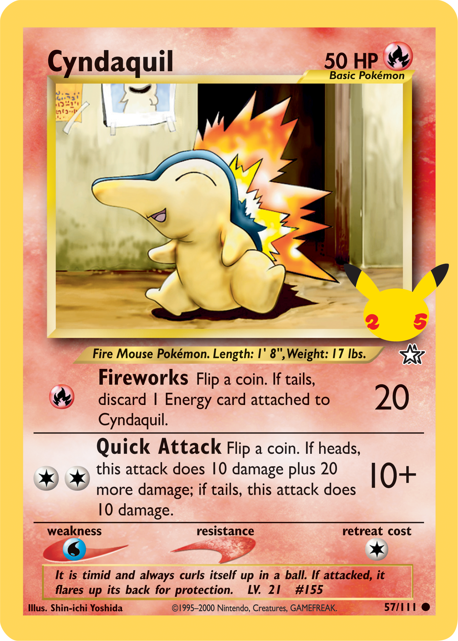 Cyndaquil (57/111) (Jumbo Card) [First Partner Pack] | Mindsight Gaming