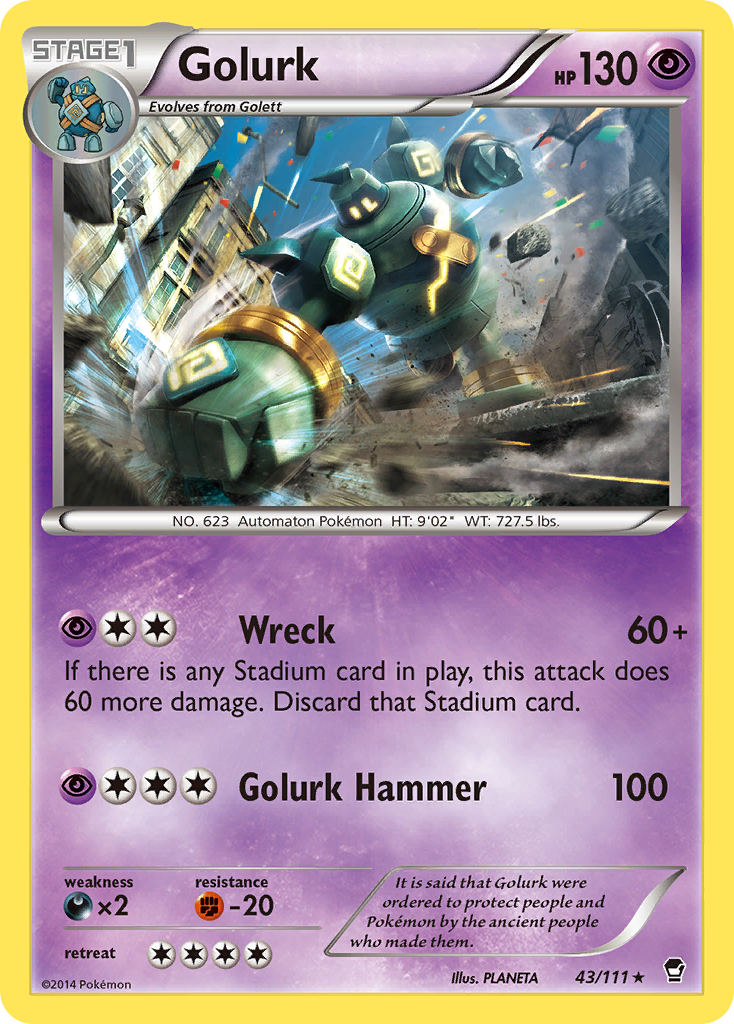 Golurk (43/111) [XY: Furious Fists] | Mindsight Gaming