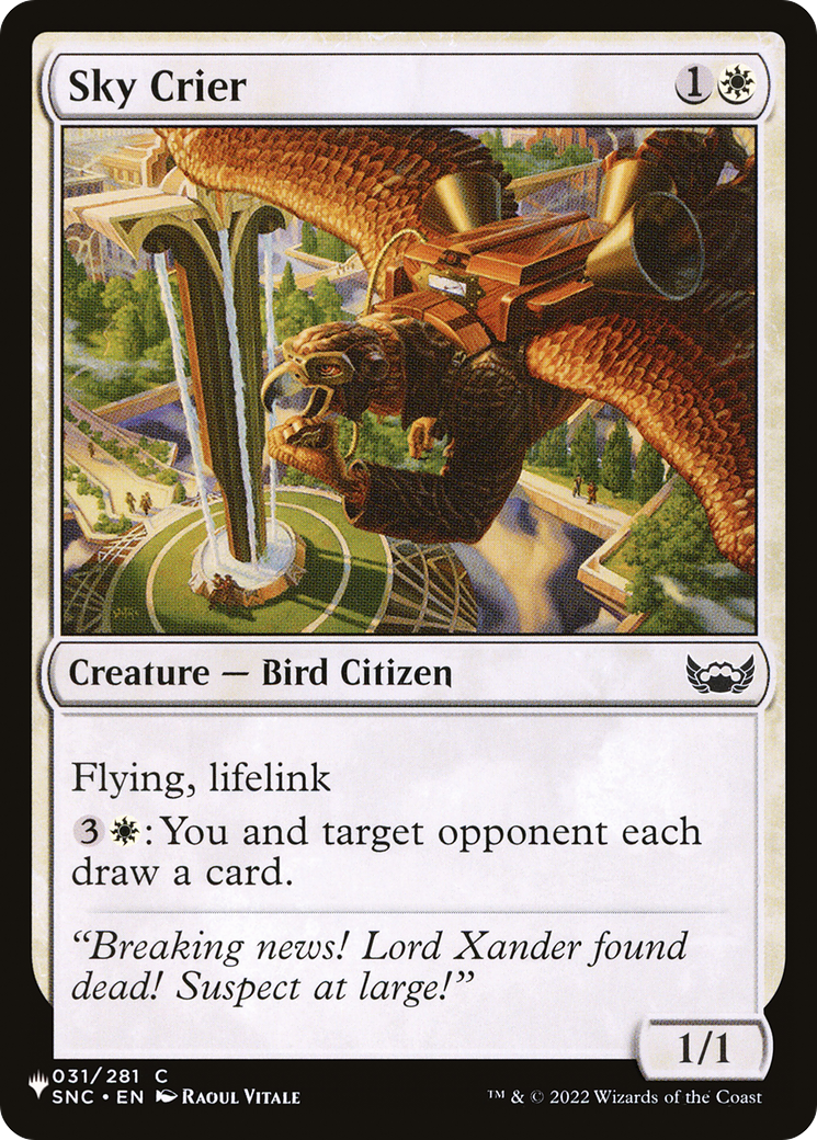 Sky Crier [The List Reprints] | Mindsight Gaming