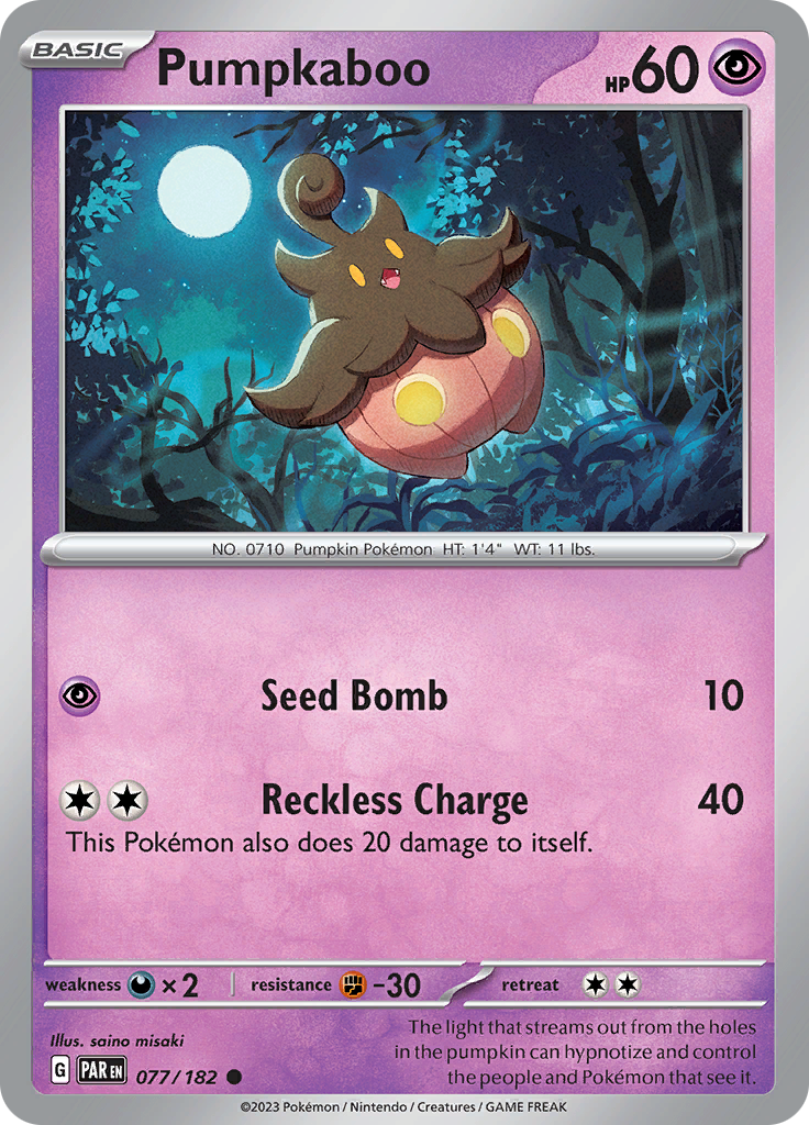 Pumpkaboo (077/182) [Scarlet & Violet: Paradox Rift] | Mindsight Gaming