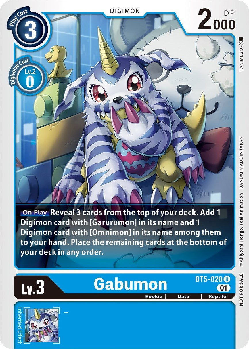 Gabumon [BT5-020] (Winner Pack New Awakening) [Battle of Omni] | Mindsight Gaming