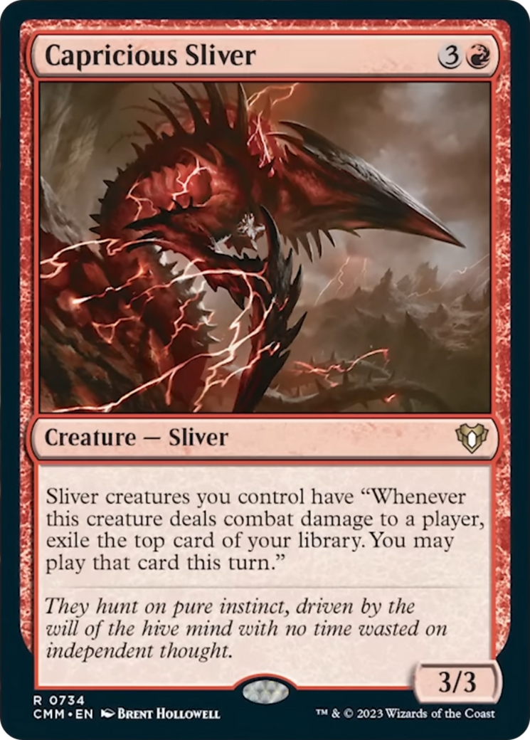 Capricious Sliver [Commander Masters] | Mindsight Gaming