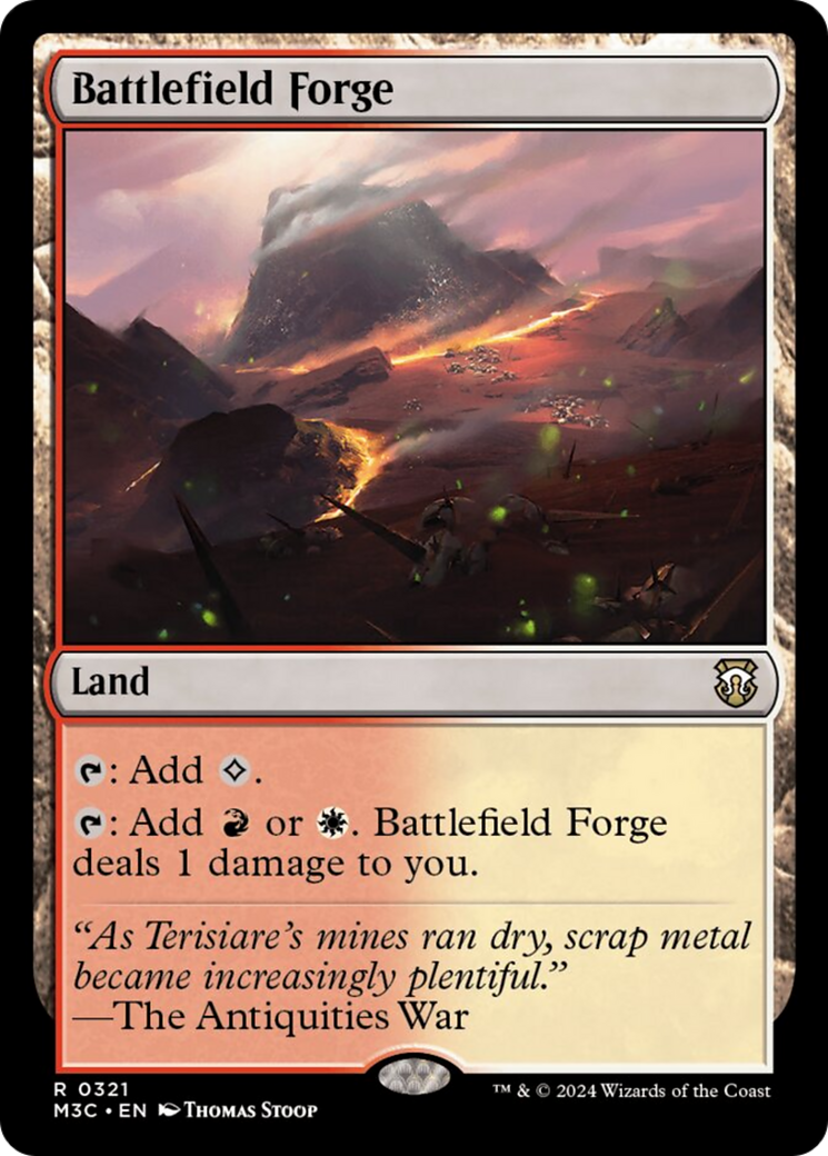 Battlefield Forge (Ripple Foil) [Modern Horizons 3 Commander] | Mindsight Gaming