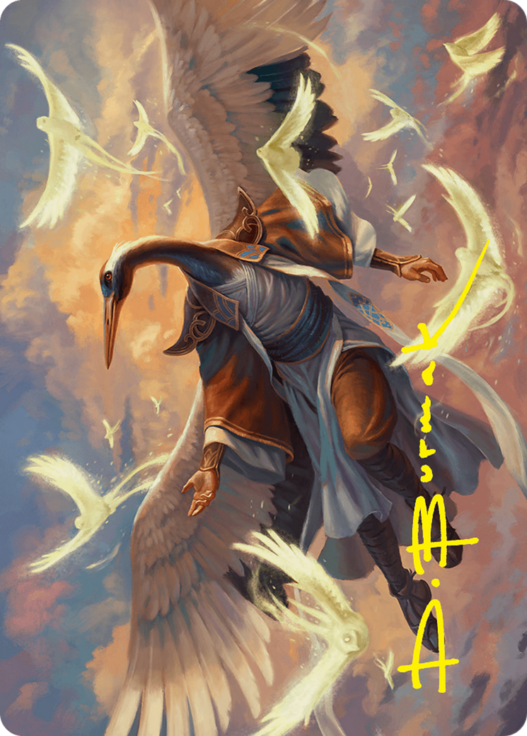 Kykar, Zephyr Awakener Art Card (16/54) (Gold-Stamped Signature) [Foundations Art Series] | Mindsight Gaming