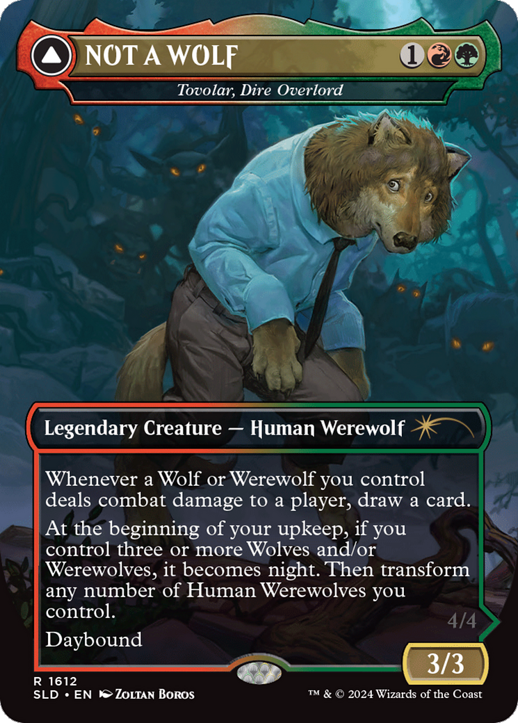 NOT A WOLF - Tovolar, Dire Overlord [Secret Lair Drop Series] | Mindsight Gaming