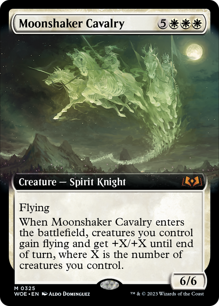 Moonshaker Cavalry (Extended Art) [Wilds of Eldraine] | Mindsight Gaming