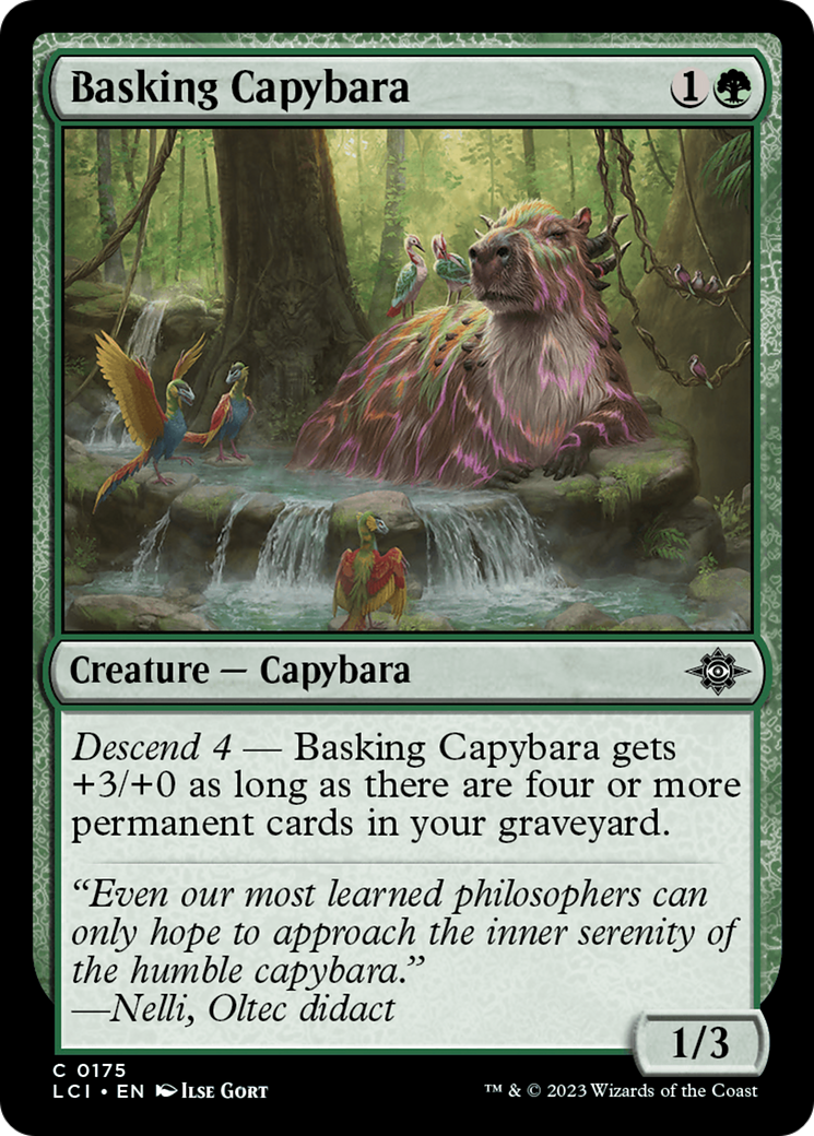 Basking Capybara [The Lost Caverns of Ixalan] | Mindsight Gaming