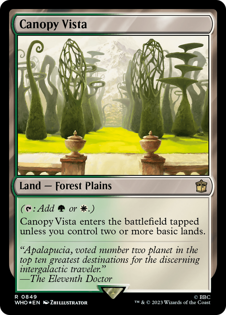 Canopy Vista (Surge Foil) [Doctor Who] | Mindsight Gaming