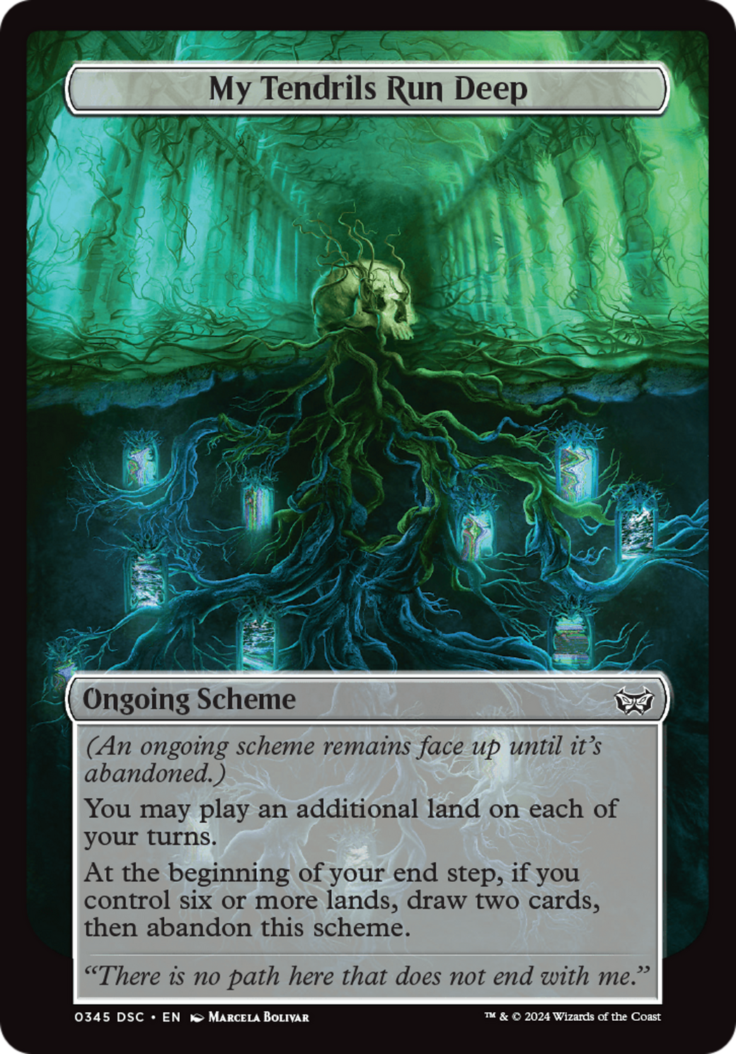 My Tendrils Run Deep (Full Art) [Duskmourn: House of Horror Commander] | Mindsight Gaming