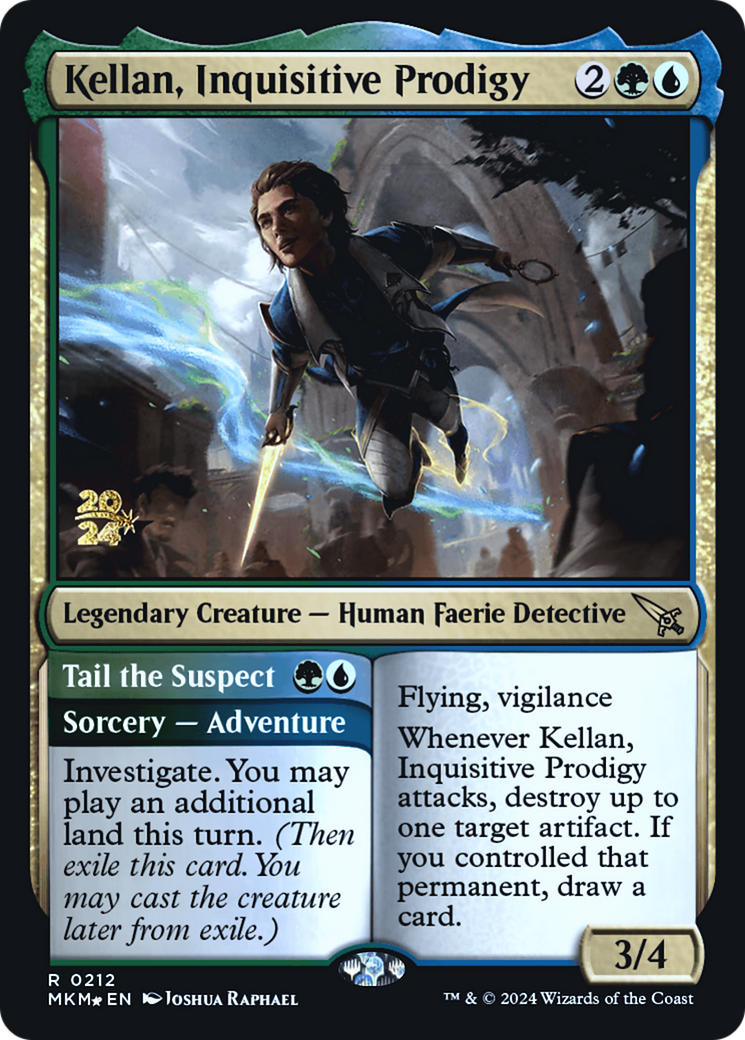 Kellan, Inquisitive Prodigy [Murders at Karlov Manor Prerelease Promos] | Mindsight Gaming