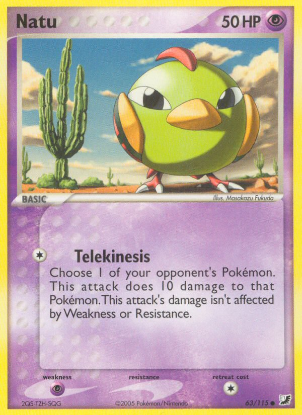 Natu (63/115) [EX: Unseen Forces] | Mindsight Gaming