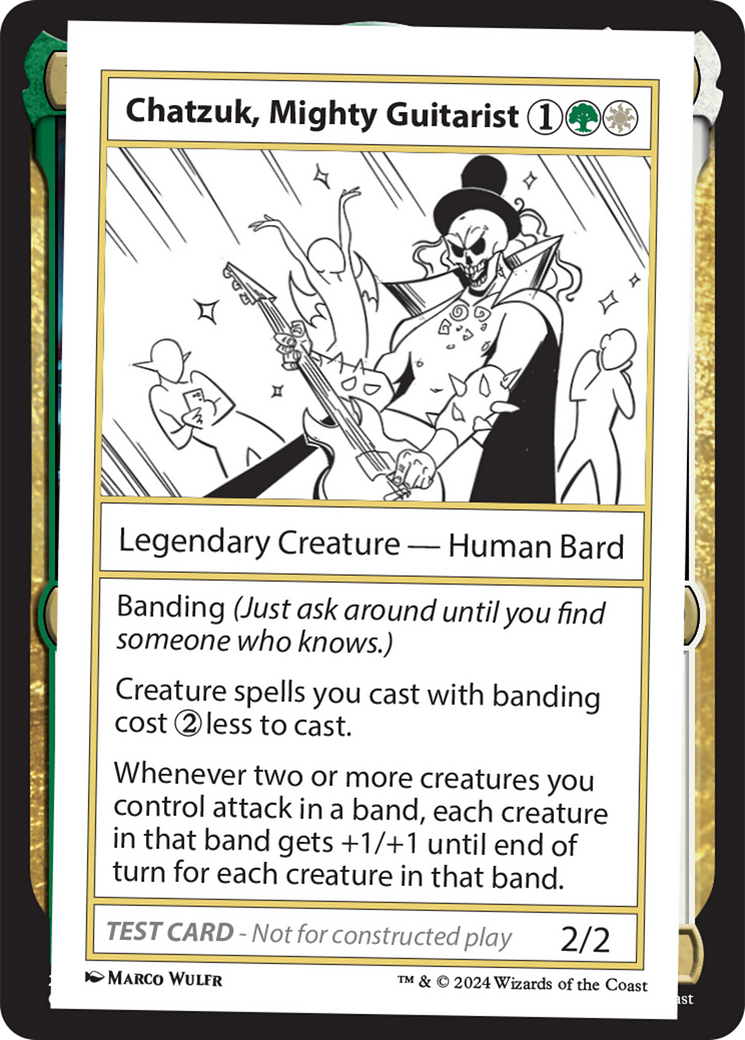 Chatzuk, Mighty Guitarist [Mystery Booster 2 Playtest Cards] | Mindsight Gaming