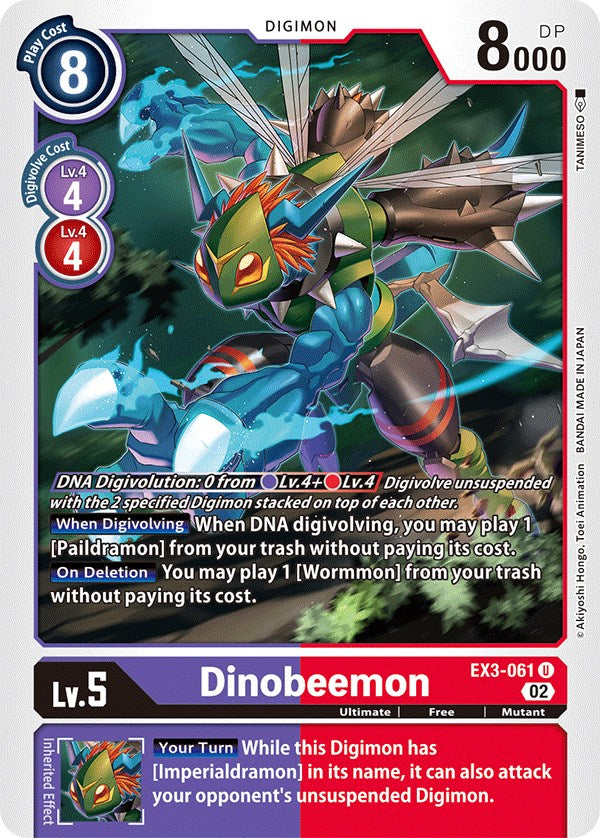 Dinobeemon [EX3-061] [Draconic Roar] | Mindsight Gaming