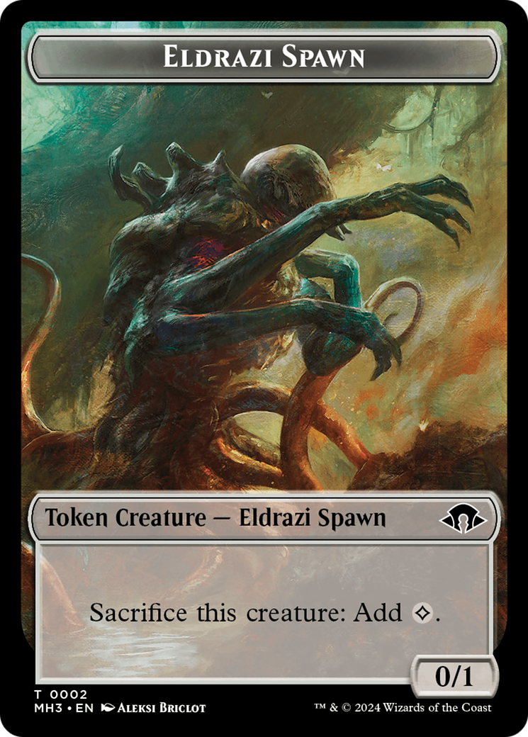 Eldrazi Spawn // Fish Double-Sided Token [Modern Horizons 3 Tokens] | Mindsight Gaming