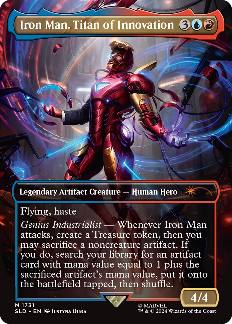 Iron Man, Titan of Innovation (Rainbow Foil) [Secret Lair Drop Series] | Mindsight Gaming