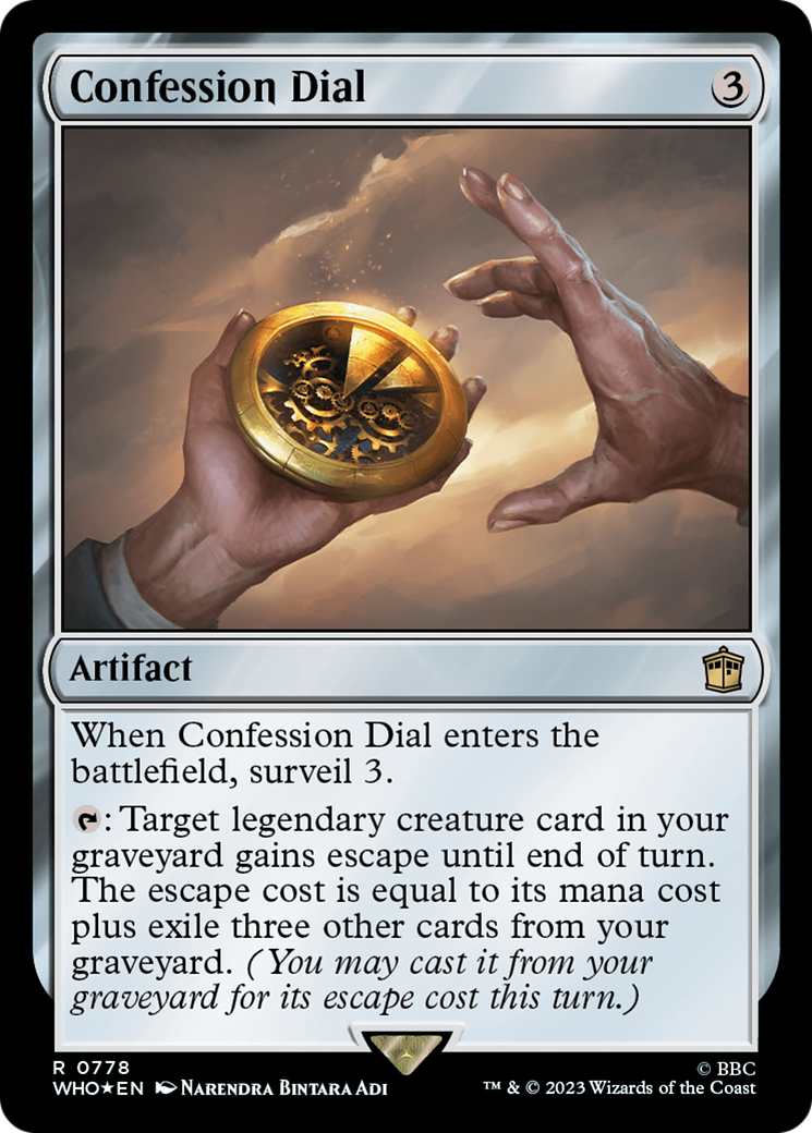 Confession Dial (Surge Foil) [Doctor Who] | Mindsight Gaming