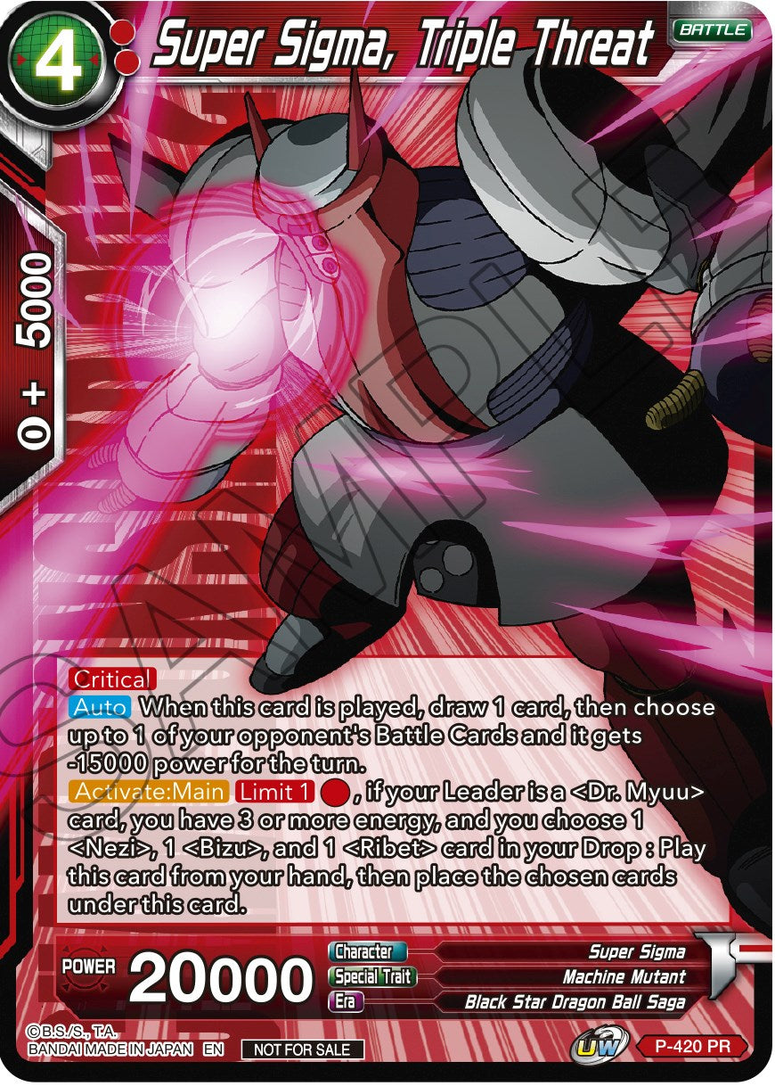 Super Sigma, Triple Threat (Championship Pack 2022 Vol.2) (P-420) [Promotion Cards] | Mindsight Gaming