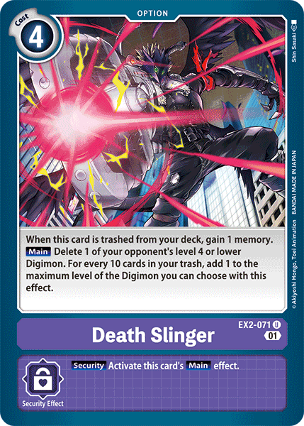 Death Slinger [EX2-071] [Digital Hazard] | Mindsight Gaming