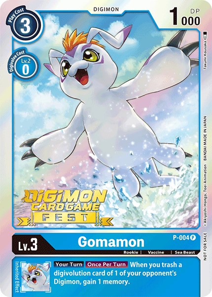 Gomamon [P-004] (Digimon Card Game Fest 2022) [Promotional Cards] | Mindsight Gaming