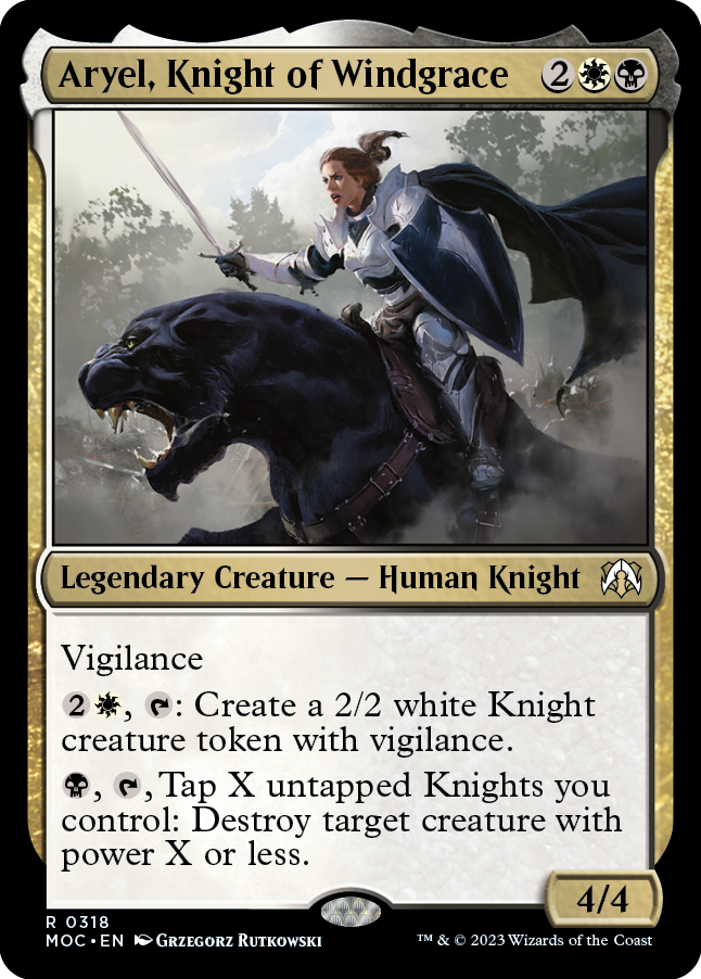 Aryel, Knight of Windgrace [March of the Machine Commander] | Mindsight Gaming