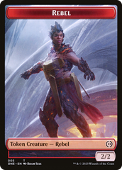 Rebel // Drone Double-Sided Token [Phyrexia: All Will Be One Tokens] | Mindsight Gaming