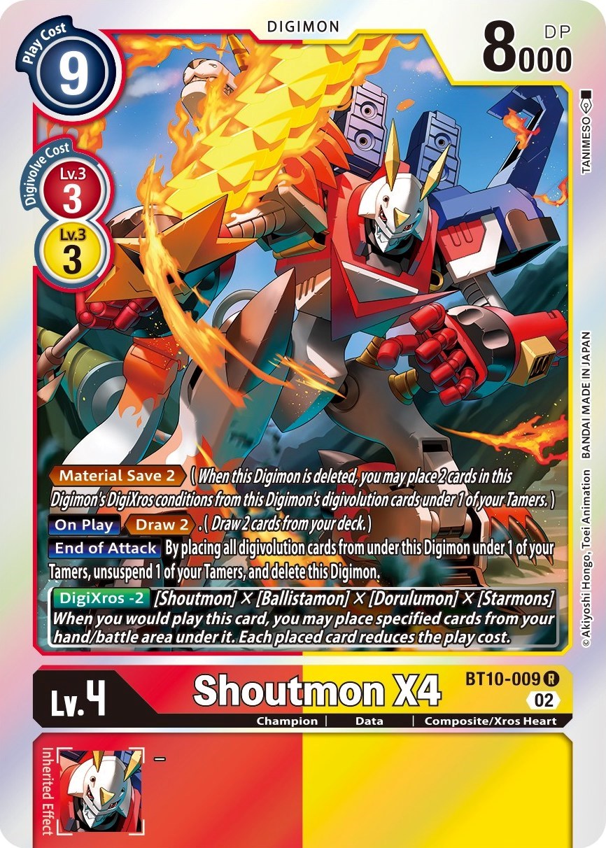 Shoutmon X4 [BT10-009] [Xros Encounter] | Mindsight Gaming