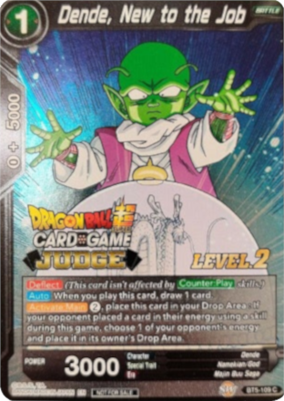 Dende, New to the Job (Level 2) (BT5-109) [Judge Promotion Cards] | Mindsight Gaming