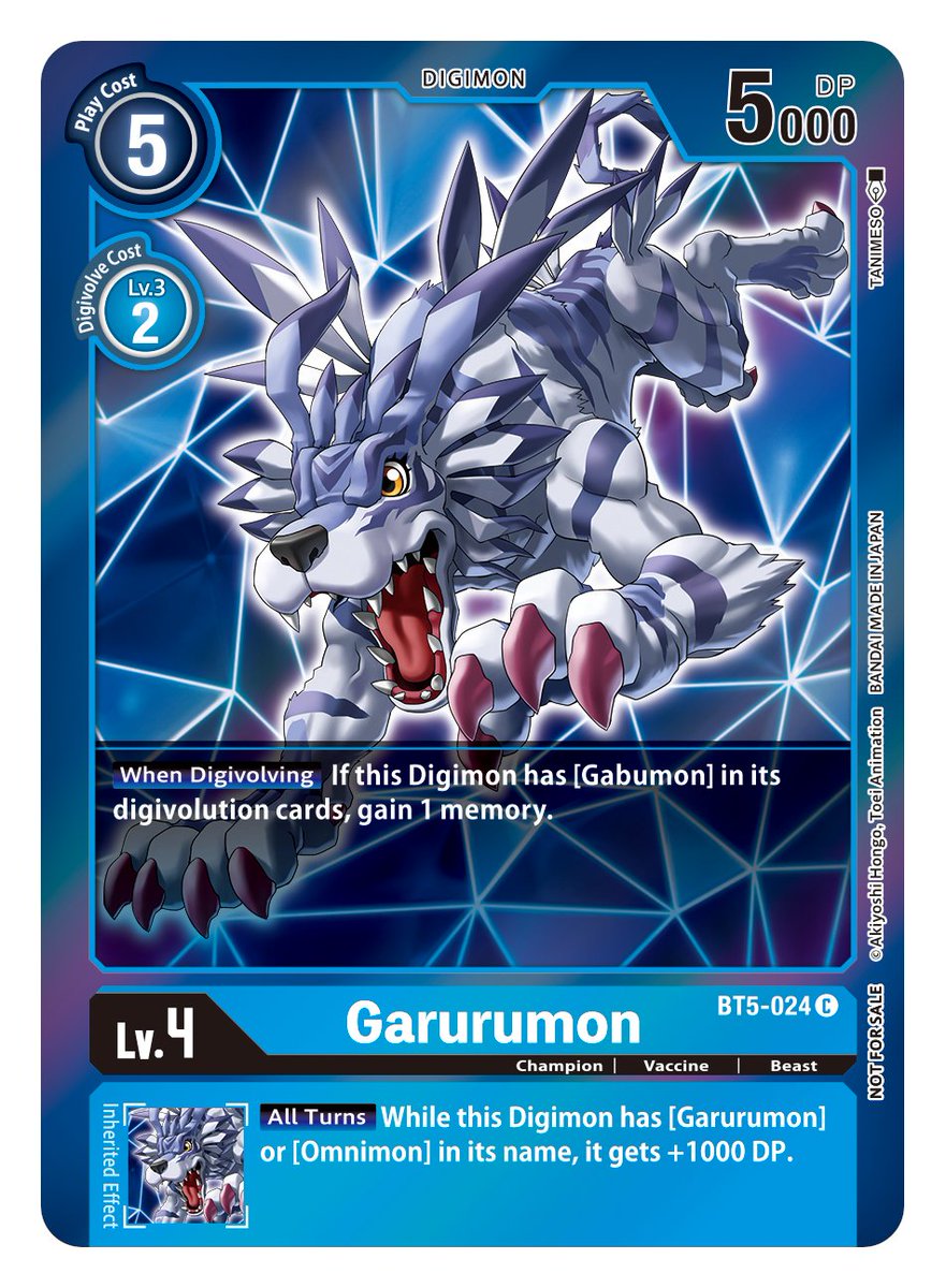 Garurumon [BT5-024] (Event Pack 2) [Battle of Omni] | Mindsight Gaming