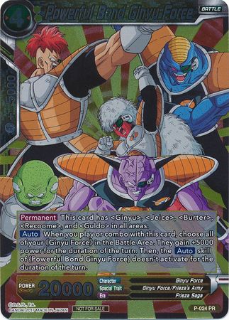 Powerful Bond Ginyu Force (P-024) [Promotion Cards] | Mindsight Gaming