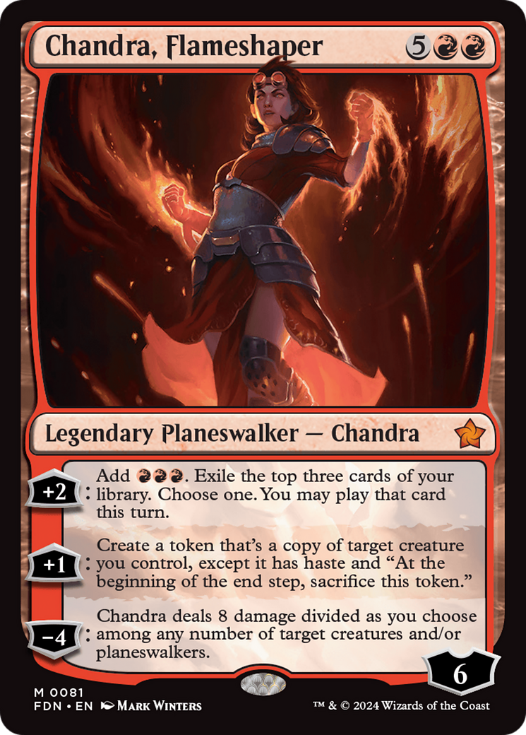 Chandra, Flameshaper [Foundations] | Mindsight Gaming