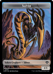 Copy (54) // Sliver Double-Sided Token [Commander Masters Tokens] | Mindsight Gaming